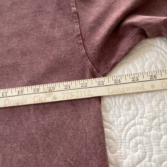 Fifth Sun Faded Maroon Relaxed Crew Neck Long Sleeve Graphic Top Size XL - Picture 9 of 10